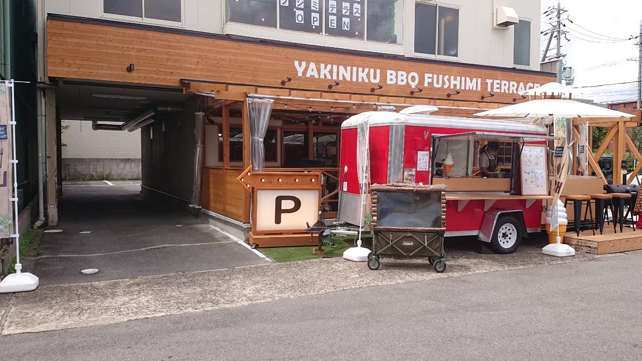キッチンカー＆駐車場看板